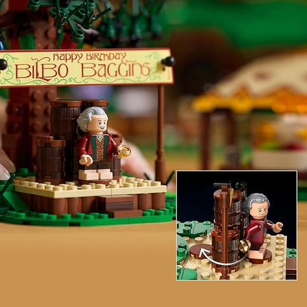 LEGO Icons The Lord of The Rings: The Shire Building Set - Room Decor for Men and Women, Ages 18+ - Adult DIY Collectible for Bedroom or Office - with Gandalf Minifigure - 10354
