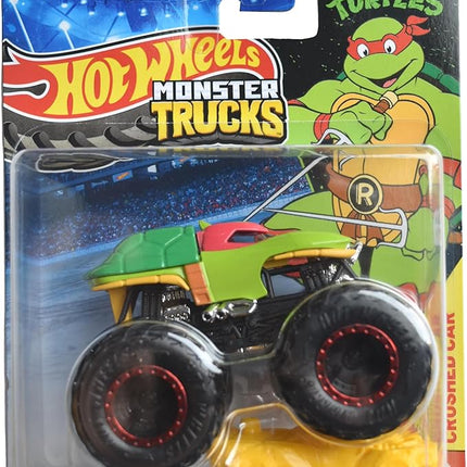 Hot Wheels Monster Trucks Raphael, Includes Crushed Car 1:64 Scale die cast