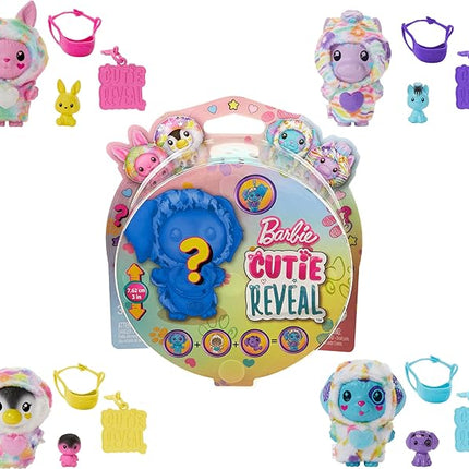 Barbie Cutie Reveal Animal Color Dream-Themed Pet & Accessories with 5 Surprises Including Mini Pet, Color Change & Clip