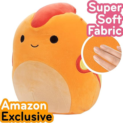 Squishmallows 10-Inch Nichelle The Orange Snake – Soft Plush Snake Stuffed Animal Toy – Official Kellytoy Collectible – Cuddly Reptile Plushie for Kids, Teens & Collectors – Birthday