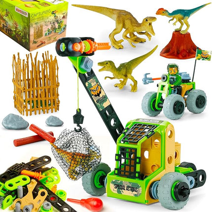 HOMETTER Building Toys, Dinosaur Toy STEM Learning Kit, Construction Blocks for Preschool Kids, Boys Educational Toys Creative Set, Christmas Ideas Gift for Age 5 6 7 8 9 10+ Years Old