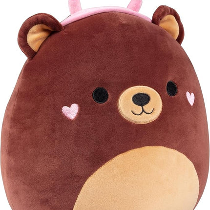 Squishmallows 10" Omar The Bear Plush - Official Jazwares - Soft, Huggable, Collectible Stuffed Animal for Boys, Girls, Kids & Adults - Cute Teddy Bear Toy for Sleep, Cuddles, Gifts & Collecting