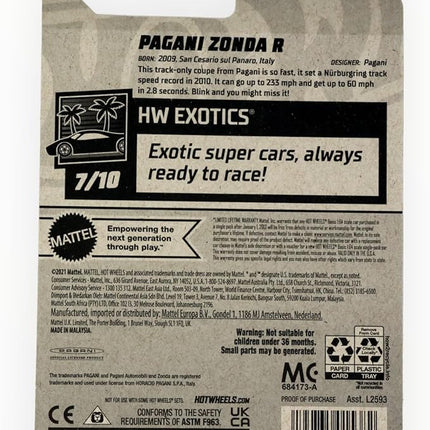 Hot Wheels Pagani Zonda R