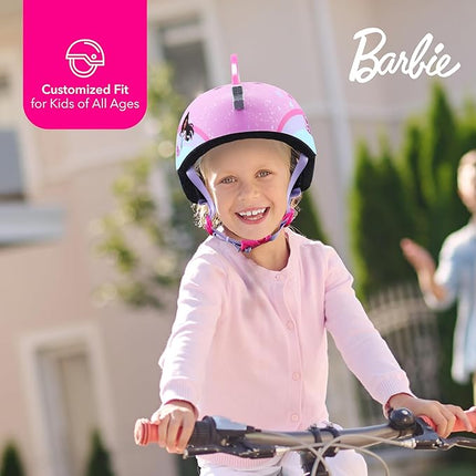 Barbie Helmet for Kids, Boys and Girls, Ideal Safety for Cycling, Skateboarding, Scooters, Adjustable Fit, Safety Helmet for Kids, Bike Helmet for Kids, Ages 5+