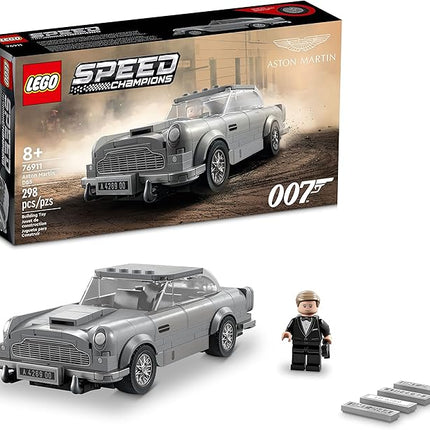 Lego Speed Champions 007 Aston Martin DB5 76911 Building Toy Set Featuring James Bond for Kids, Boys and Girls Ages 8+ (298 Pieces), 10.32 x 5.55 x 2.4 inches