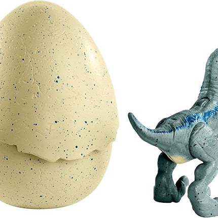JURASSIC WORLD HATCH 'N PLAY DINOS Velociraptor Blue