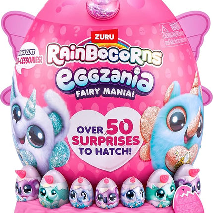 Eggzania Fairy Mania (Koala) by ZURU, Plush Toy, Collectible Plush, Surprise Eggs, Wearable Accessories, Slime, Toys for Girls