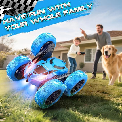 cosone Remote Control Car RC Cars for Kids Toys Rechargeable 360° Rotating 2.4Ghz RC Stunt Car for Kids Birthday Gift for 6 Years Old Boys Toys 6 7 8 9 10 Years Old Boy Gift Ideas