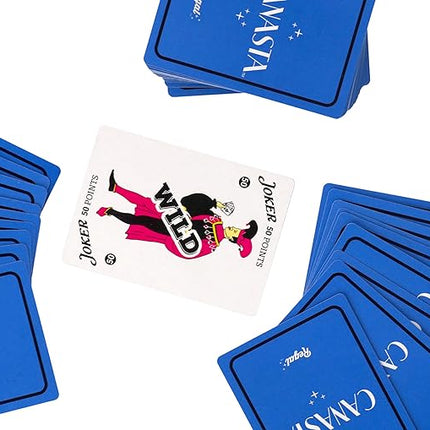 Regal Games Canasta Cards Set for Adults - Rummy Style 2-6 Player Card Games - Fun & Travel Playing Cards for Game Night (2 Decks, 54 Cards Each)