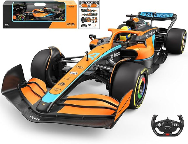Voltz Toys Authentic Licensed 1:12 McLaren F1 MCL36 Remote Control Car - F1 Collection RC car Series for Kids and Adults - 2.4GHz RC Car for Gift (1:12 McLaren F1 MCL36)