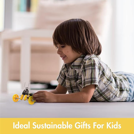 The Off Bits Building Toy - Yellow Vehicle Kit BlazeBit - Building & Construction Toy Tool Set for Kids Including Guide Book - Build-it-Yourself, Gift Ideas for Kids Boys & Girls