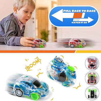 Buauty 100 Pcs Toy Cars Mini Pull Back Cars, Party Favors for Kids, Small Racing Car Carnival Prizes Classroom Rewards, Pinata Stocking Goodie Bag Stuffers Birthday Toys for Toddler Girls Boys