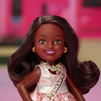 Barbie The Movie Chelsea Collectible 4-Pack Dolls, Includes, Ken, President, Gloria Characters with Removable Outfits