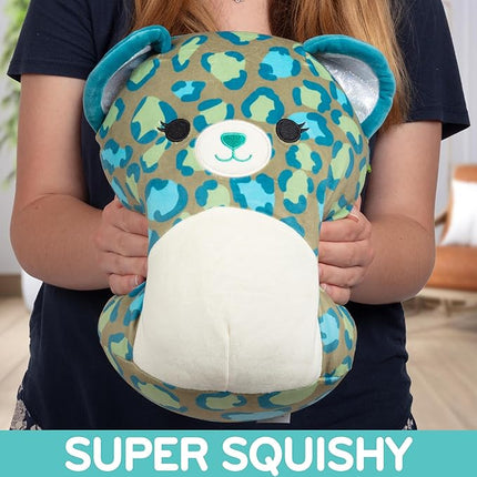 Squishmallows Original 12-Inch Enos The Green Leopard - Official Jazwares Plush - Collectible Soft & Squishy Leopard Stuffed Animal Toy - Add to Your Squad - Gift for Kids, Girls & Boys