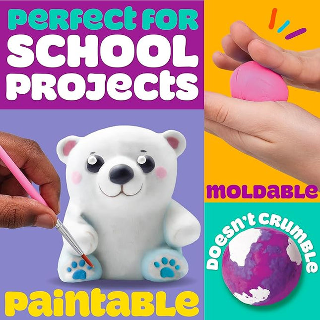 Play-Doh Brand Multicolor Air Dry Clay Bucket, 40 oz, 5 Colors, Paintable Clay Lightweight & Crumble-Free Sculpting Clay, Arts and Crafts Supplies, Kids Craft Material