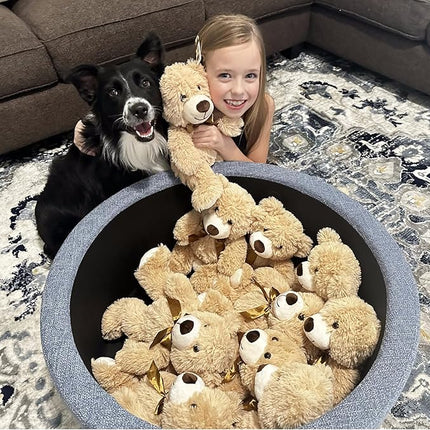 MaoGoLan Bulk Teddy Bear Baby Shower, 12 Packs Small Teddy Bear Stuffed Animals in Bulk,13.5" Small Stuffed Bears Plush for Wedding,Birthday,Christmas, Party Decorations