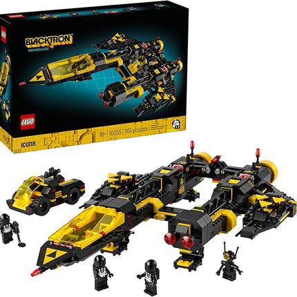 LEGO Icons Blacktron Renegade - DIY Kit for Adults 18+ - Building Blocks for Men and Women - Collectible Set for Adult Fans - Creative Gift Idea for Birthdays - 10355