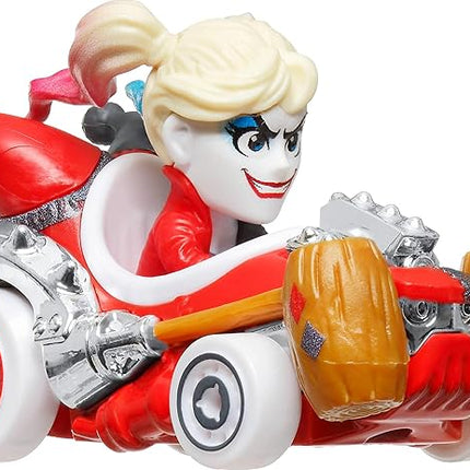 Hot Wheels RacerVerse, Set of 4 Die-Cast 1:64 Scale Toy Cars Optimized for Driving on Hot Wheels Tracks with Pop Culture Characters as Drivers