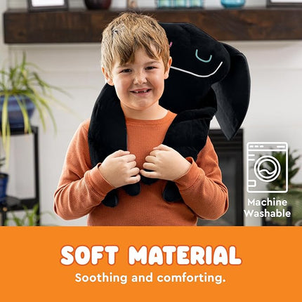 Bumpas Weighted Plush Toy – Machine Washable Calming Stuffed Animal for Kids – Arms and Body are Weighted to Give a Realistic Hug – Soft Companion for Playtime, Naptime & Travel (Rizz)