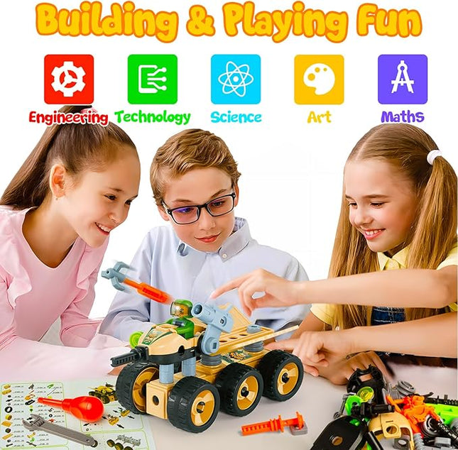 HOMETTER Stem Building Toys, Dinosaur Toys for 5+ Years Old Kids, Engineering Toys Creative Set, Christmas Ideas Gift for Boys Age 5 6 7 8 9 10+ Years Old