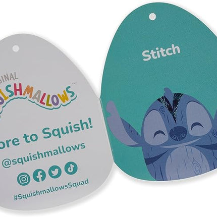 Squishmallows Original Disney 12-Inch Wood-Carved Stitch - Ultrasoft Official Jazwares Plush (Medium-Sized)