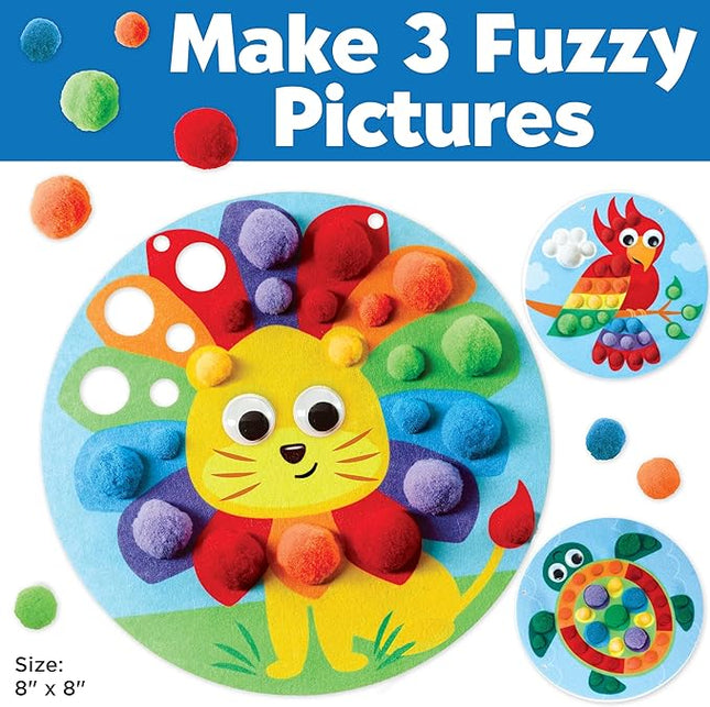Creativity for Kids Pom Pom Pictures: Animals - Preschool Learning Activities, Sensory Toys for Toddlers, Toddler Arts and Crafts (Ages 3+)