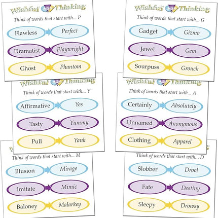 Wishful Thinking - Players Think Fast to Solve The Mystery Words in Time - Great for All Ages at Adult and Family Game Night