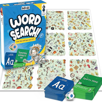 Fun Spot The Word Card Game, for Boys and Girls Who Love Educational Toys and Board Games, for Ages 6,7,8,9