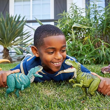 Mattel Jurassic World Wild Roar Dinosaur Action Figure, Parasaurolophus with Glowing Spine Reveal Lights & Sound, Posable Toy with Digital Play