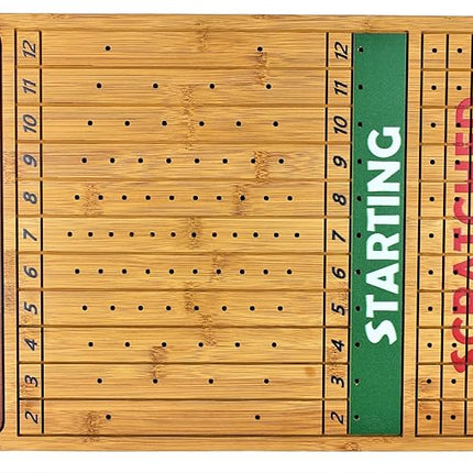 Metal Horse Race Board Game Set with Horse Racing Thick & Solid Wood Game Board(16"/Dark),11 Luxurious with 4 Antique(Gold,Silver,Red Cooper&Bronze) Metal Craft Horses, Dice&Cards (HR-M654)