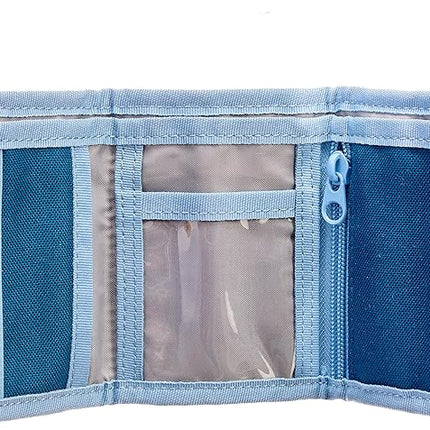 LEGO Trifold Wallet, Kids Unisex Wallet for Boys and Girls, with Clear ID Window, Card and Cash Pockets and Secure Hook and Loop Closure, Shark Guy