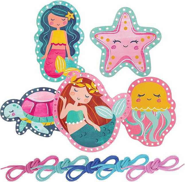 Stephen Joseph Lacing Cards, Mermaid