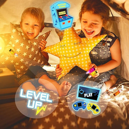 24PCS Video Game Party Favors-LED Finger Lights：Glow-in-the-Dark Light-Up Toys Bulk for Kids,Gamer Birthday Party Decorations Supplies, Party Goodie Bags Stuffers, Classroom Prizes, Fun Gifts