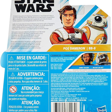 STAR WARS Poe and Bb8 : Resistance Animated Series 3.75-inch Poe Dameron and BB-8 Figure 2-Pack