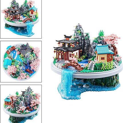 7626 PCS Micro Building Blocks Set Chinese Peachtree Model for Adults Decorative Creative Toy Present for Children Age of 14+ Cherry Blossom Tree Building Set