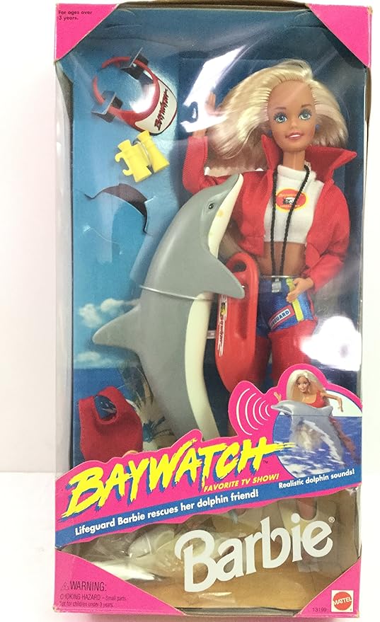 BAYWATCH BARBIE Doll with Dolphin & Accessories 1994