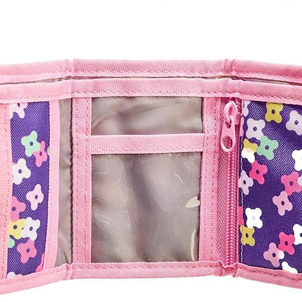 LEGO Trifold Wallet, Kids Unisex Wallet for Boys and Girls, with Clear ID Window, Card and Cash Pockets and Secure Hook and Loop Closure, I Play My Way