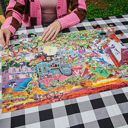 Horror Attack 1000-Piece Jigsaw Puzzle | Fun Brain Teaser, Toys & Games for Adults | 28 x 20 Inches