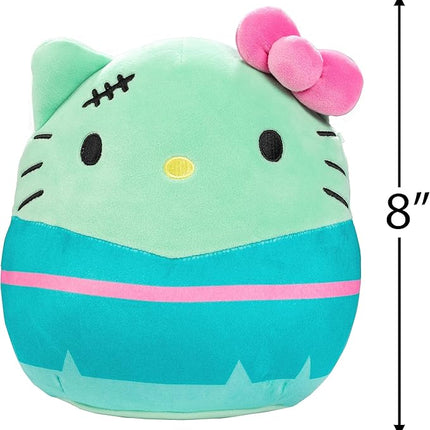 Squishmallows 8" Hello Kitty FrankenKitty- Officially Licensed Kellytoy Halloween Sanrio Plush- Collectible Soft Squishy Stuffed Animal Toy- Add to Your Squad- Gift for Kids, Girls & Boys- 8 Inch