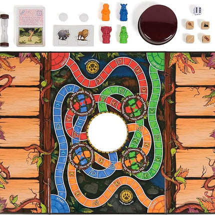 Spin Master Games, Jumanji 30th Anniversary Edition, The Classic Thrilling Adventure Family Board Game Based on The Action-Comedy Movie, Updated Jungle Challenges, 2-4 Players, for Ages 6 & Up