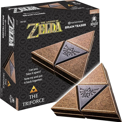 BePuzzled, Legend of Zelda Triforce Hanayama Cast Brain Teaser Mensa Rated Level 5, for Ages 12 and Up