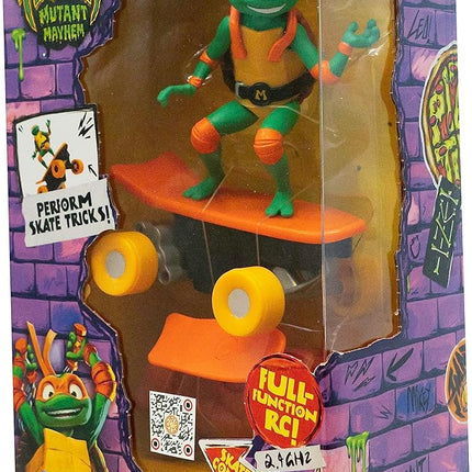 Teenage Mutant Ninja Turtles Michelangelo Half Pipe RC Vehicle Movie Edition Ages 5+ - Skate + Performs Tricks - 2.4GHz RC Controller