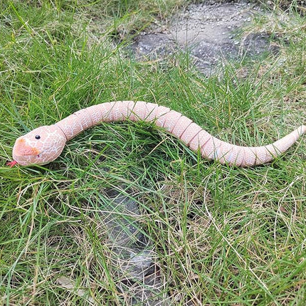 Tipmant Realistic Remote Control Snake RC Animal Toy Crawling Electric Electronic Battery Powered Honored for Kids Cat Halloween Christmas Prank Toys Birthday Gifts (Pink)