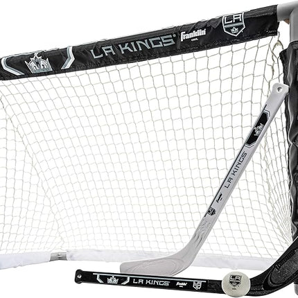 Franklin Sports NHL Mini Hockey Set - Kids Indoor Knee Hockey Goal, Ball, + 2 Stick Combo - Youth Team Indoor Toy Set - Official - Ages 3+