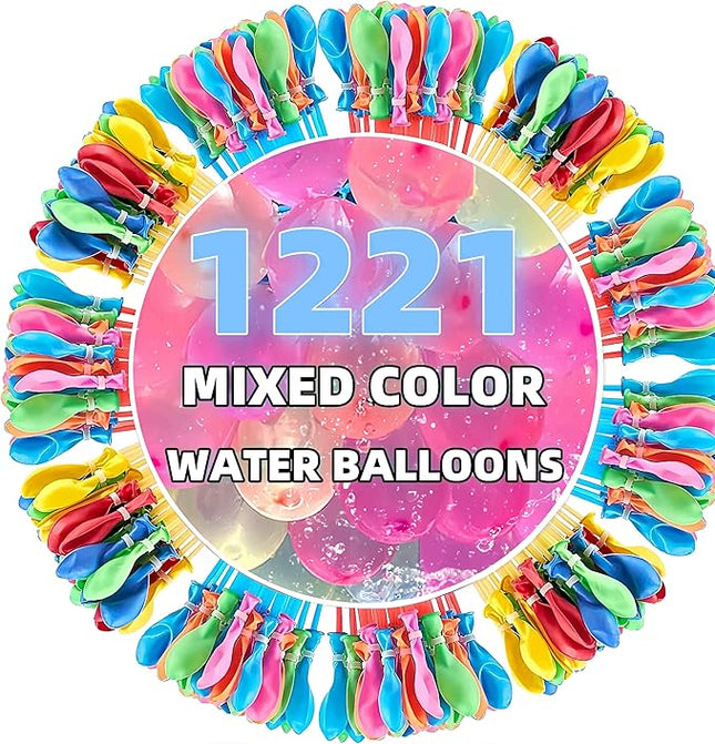 Summer Water Toys Magical Quick Fill Water Balloons for Pools and Water Companions 1221 Balloons (DG)