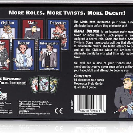 Apostrophe Games Mafia The Party Game Deluxe Edition – A Game of Lying, Bluffing and Deceit– Card Game, Adults and Teens – Board Game