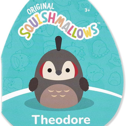 Squishmallows Original 8-Inch Theodore Taupe Roadrunner - Official Jazwares Plush (Little)
