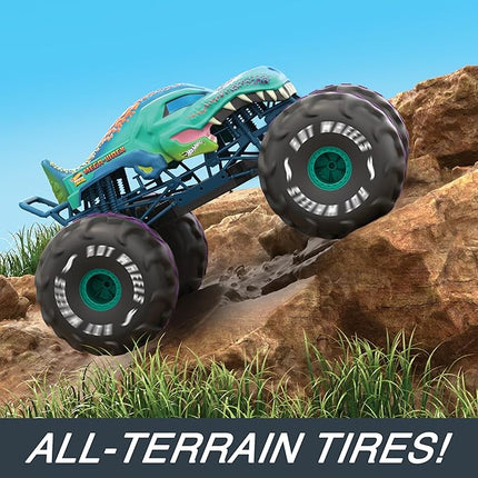 Hot Wheels RC Monster Trucks Mega-Wrex in 1:6th Scale, Extra Large Remote-Control Toy Truck, More Than 2ft Long