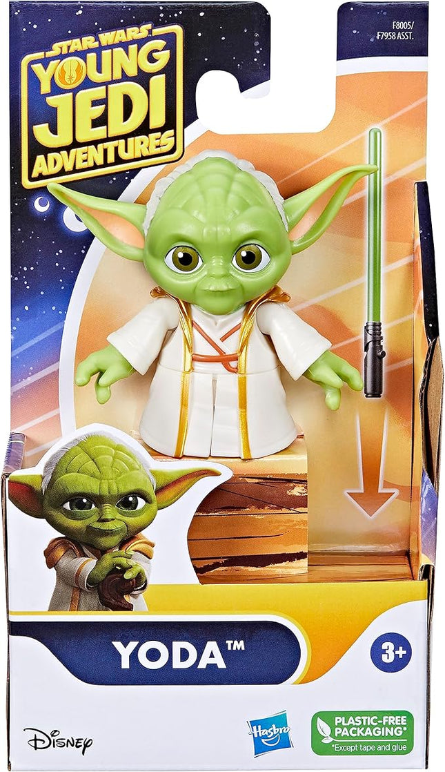 Star Wars: Young Jedi Adventures Yoda Action Figure, 3-Inch-Tall Toys, Preschool Toys for 3 Year Old Boys & Girls