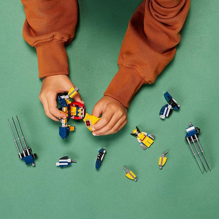 LEGO Marvel Wolverine Mech Armor 76202 Building Kit; Collectible Mech and Minifigure for Wolverine Fans Aged 7+ (141 Pieces)